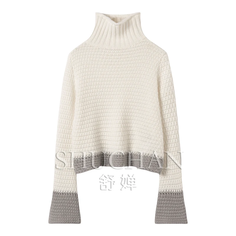 

sweater women 100% cashmere new sueter mujer invierno korean fashion long sleeve top casacos de inverno feminino