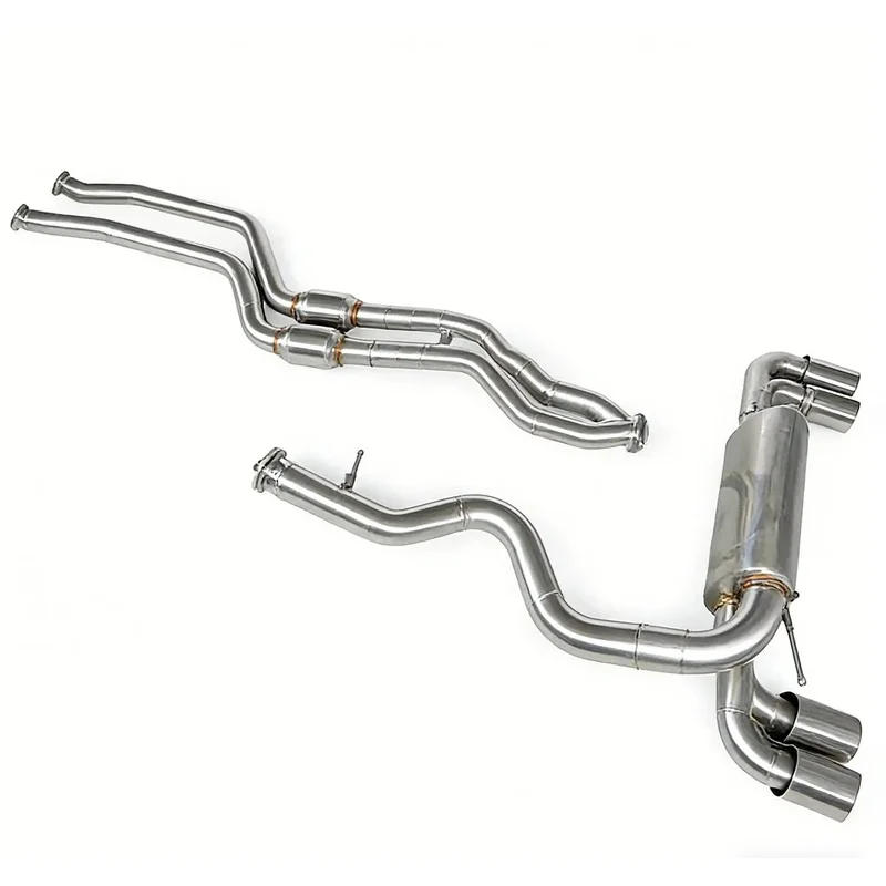 SS304 Valved Catback Exhaust Muffler System for BMW 1M E82 2011-2012 3.0T N54 Performance Tuning Upgrade High Flow Racing Parts
