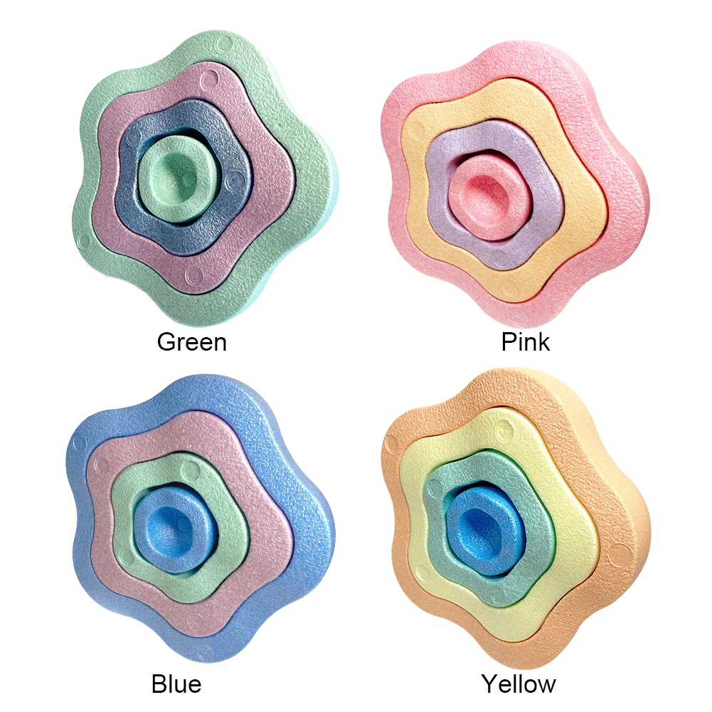 4Pcs Foam Balance Stepping Stone Non-Slip Toddler Stepping Stones Sensory Stepping Stones for Promoting Coordination Skills