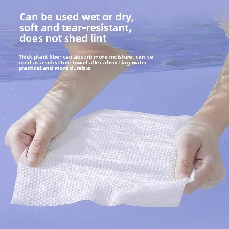 Wegwerp gezichtshanddoek, 100 stuks/pak puur katoen dik katoen zachte handdoek, gezichtsreiniging, make-up verwijderen en extractietype