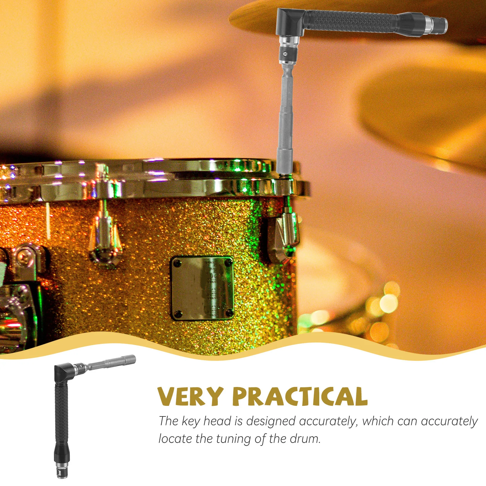 

Drill Bit Handle Replaceable Key Head Zinc Alloy Portable Tool For Kit Jazz Drum Tuning Universal Ratchet Drum Key Wrench