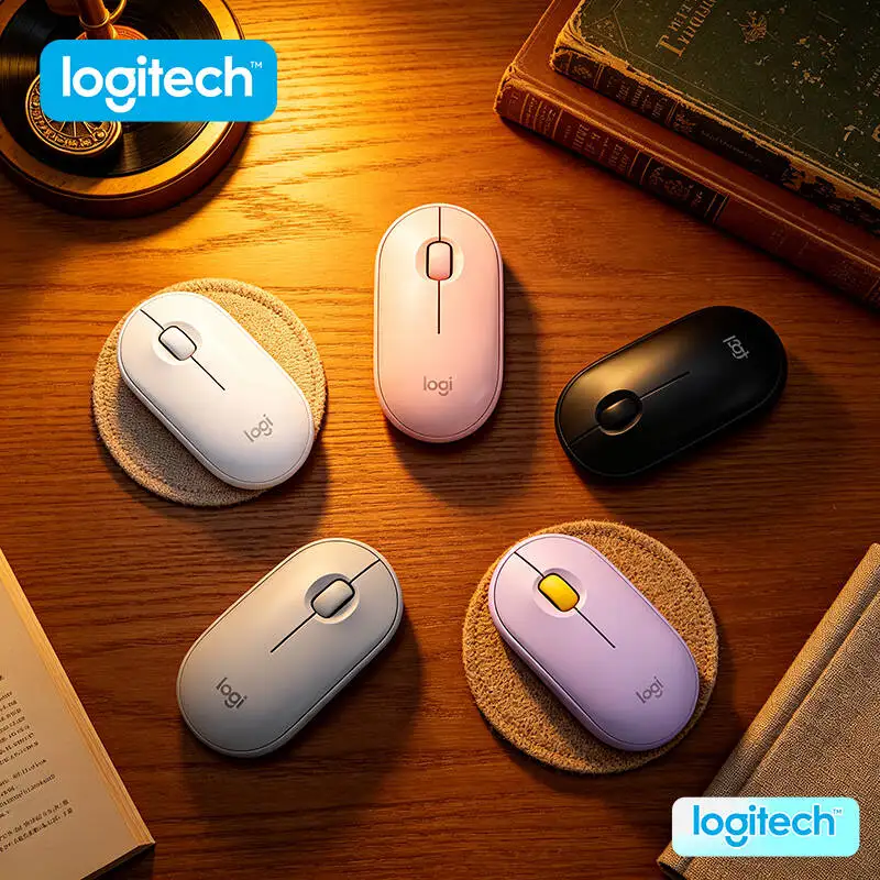 

Logitech M350/M350POP Wireless Quiet Mouse - Silent Operation, Bluetooth & USB, Light, 18-Month Battery, Daily Task Essential