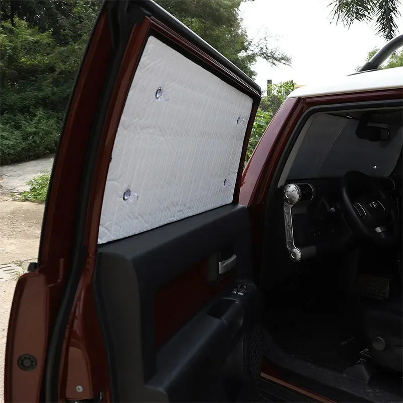 

Aluminum Foil Car Front Windshield Full Window Glass Sunshield Foldable Protection Cover Accessories For Toyota FJ Cruiser 07-22