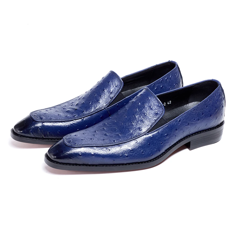 Casual Loafers Guangzhou Leather Shoes Genuine Cowhide Breathable Summer Business Casual Luxury Duckbill Shoe Rubber Sole