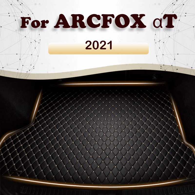 Car Trunk Mat For ARCFOX αT 2021 Custom Car cargo liner carpet Accessories Auto Interior Decoration