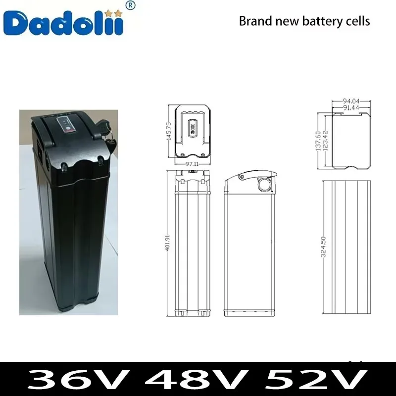 

Высокомощная литиевая батарея для электрического велосипеда 36V48V52V 15Ah 20Ah 30Ah Новый аккумулятор высокой мощности