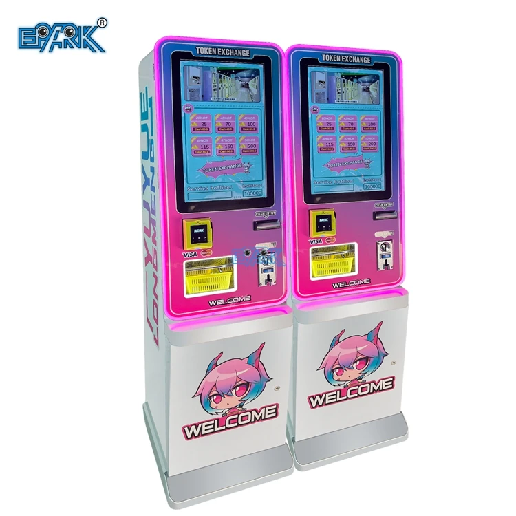 Indoor Bill Coin Exchange Machine Automatic Token Coin Changer Vending Machine