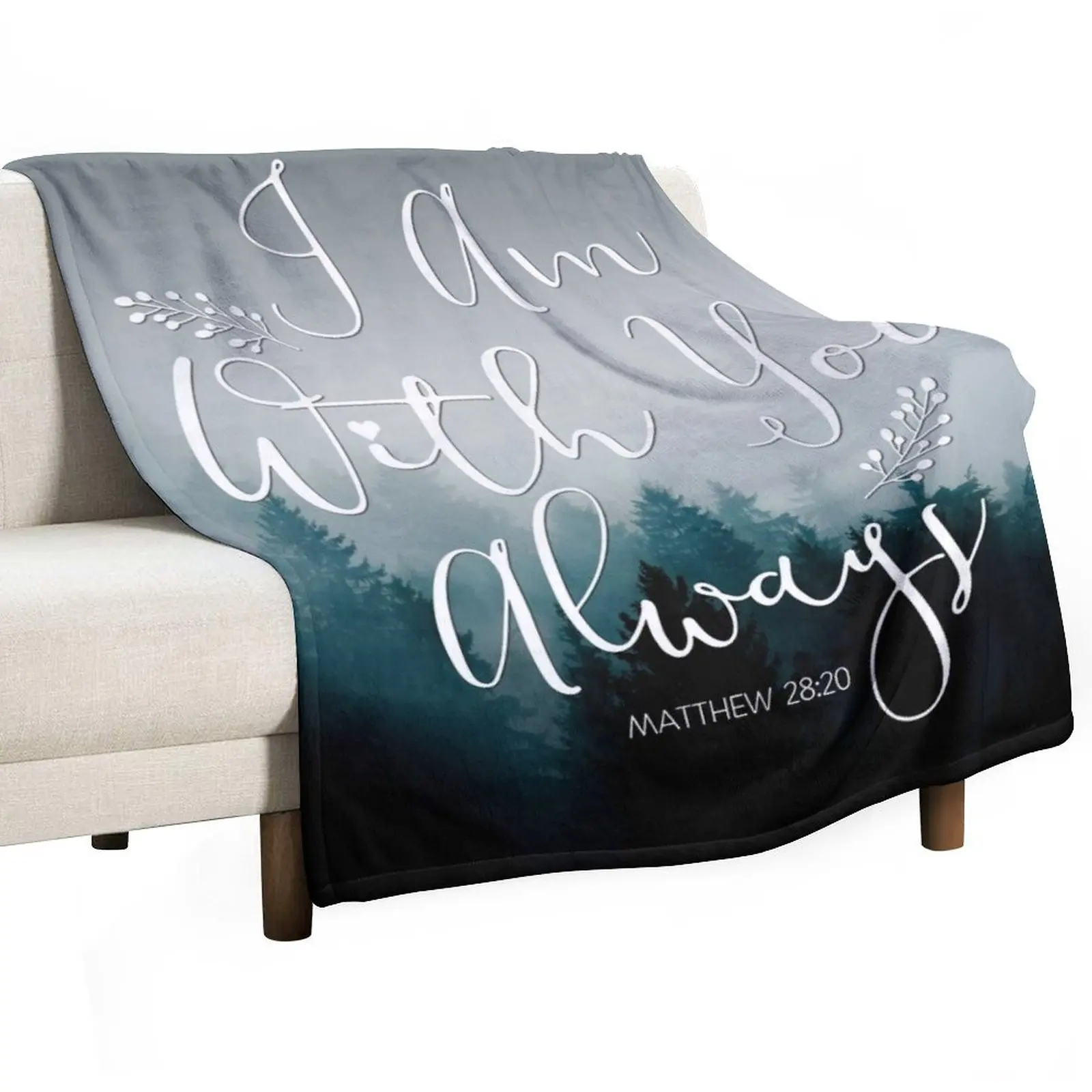 

Christian Quotes - I am with you always Throw Blanket Bed Soft Big Kid'S Blankets