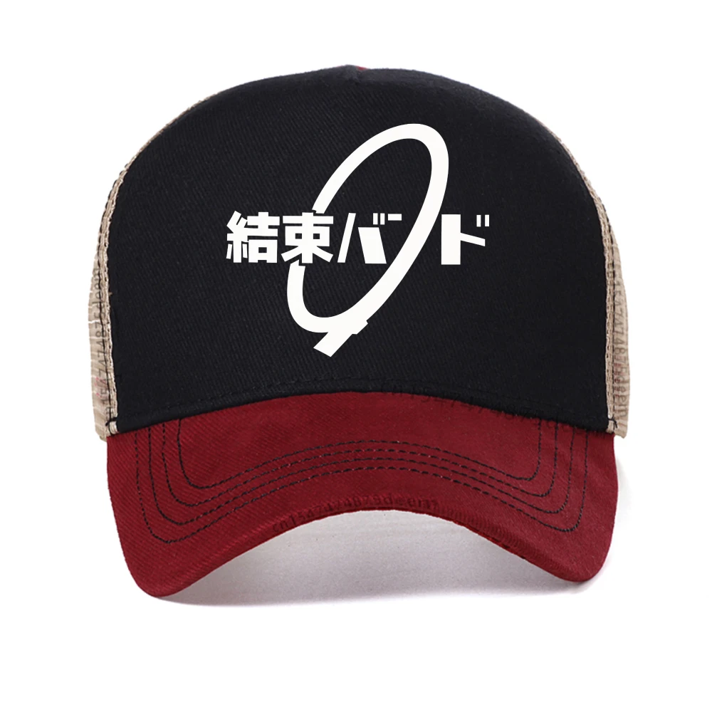 

Anime Cos BOCCHI THE ROCK Hitori Gotoh Ljichi Nijika baseball cap Streetwear Vintage Casual Short caps Unisex mesh trucker hat