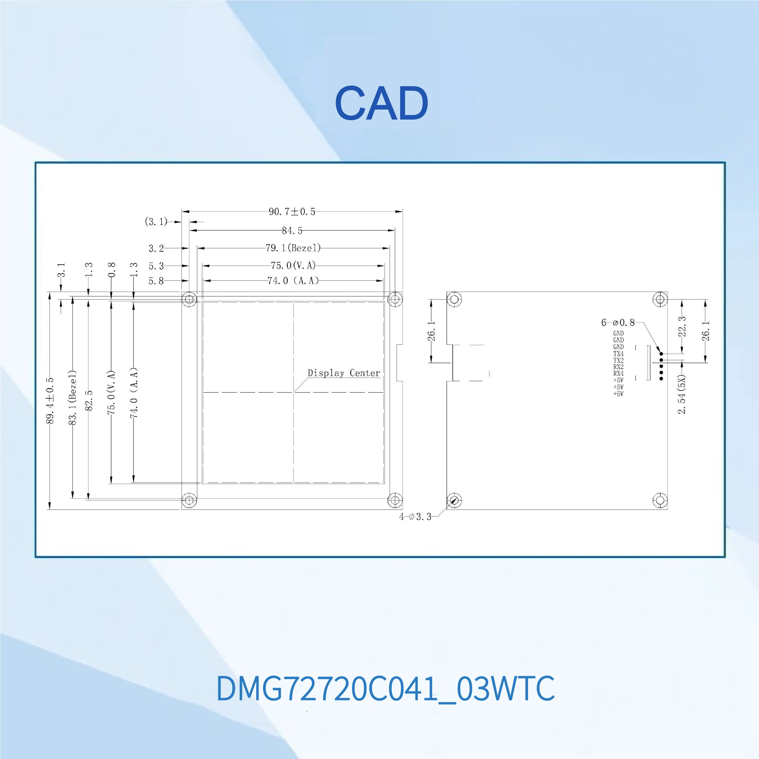 Dwin 4.1 polegadas t5l dgusii sistema incell display de toque capacitivo 720 * rgb * 720 lcd integrado com cpu 400 nit ips tela