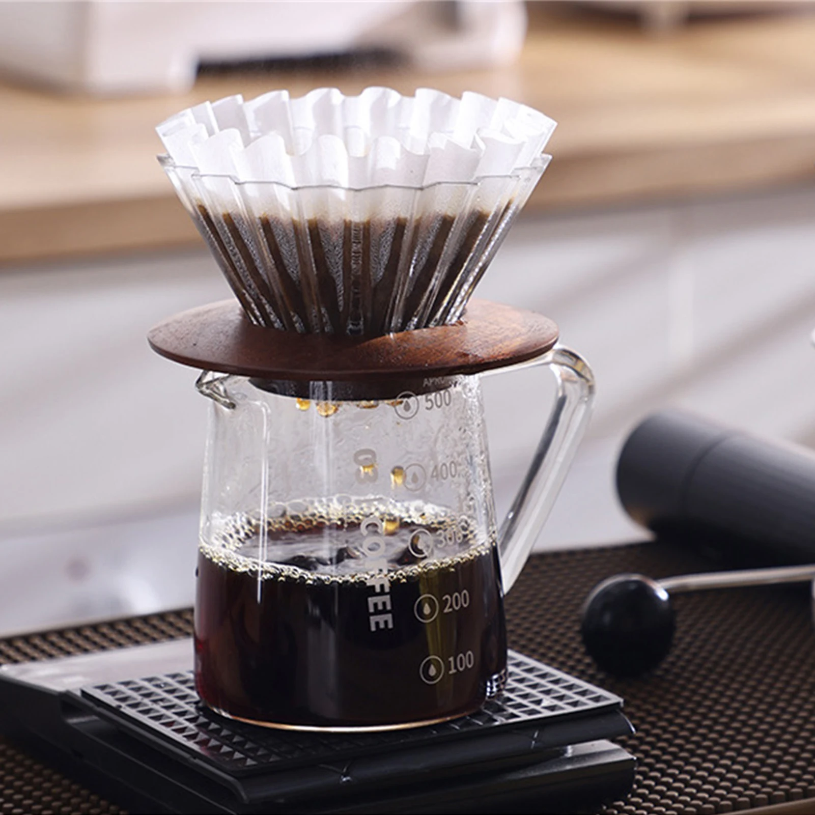 Resin Handmade Origamiss Filter Cup Hand-made Coffee Filter Cup V60Funnel Drip Cake Cup Flower Shape Manual Brewing Accessories