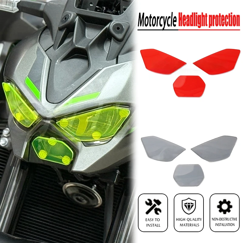 

Z900 Motorcycle Acrylic Front Headlight Guard Head Light Lens Cover Protector For KA-WASAKI NEW Z900 Z 900 2025+
