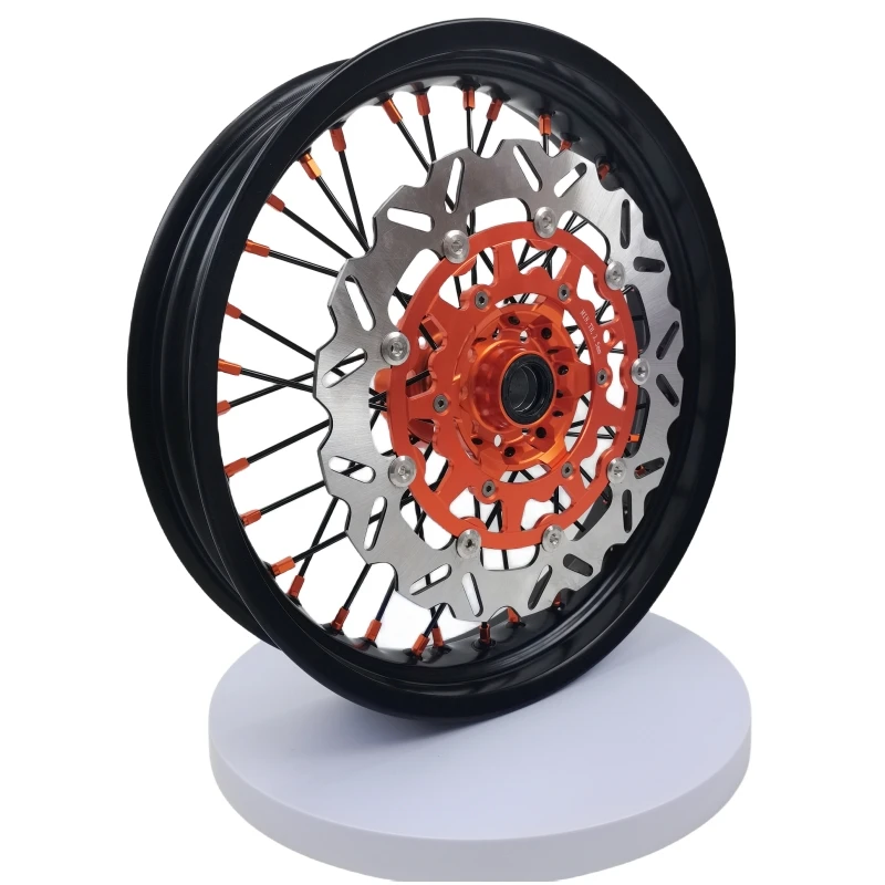 17inch Supermoto Wheels Rims Set Compatible With EXC SXF 125 200 250 300 450 500 EXC SXF XC-F 2003-2024 Motorcycle