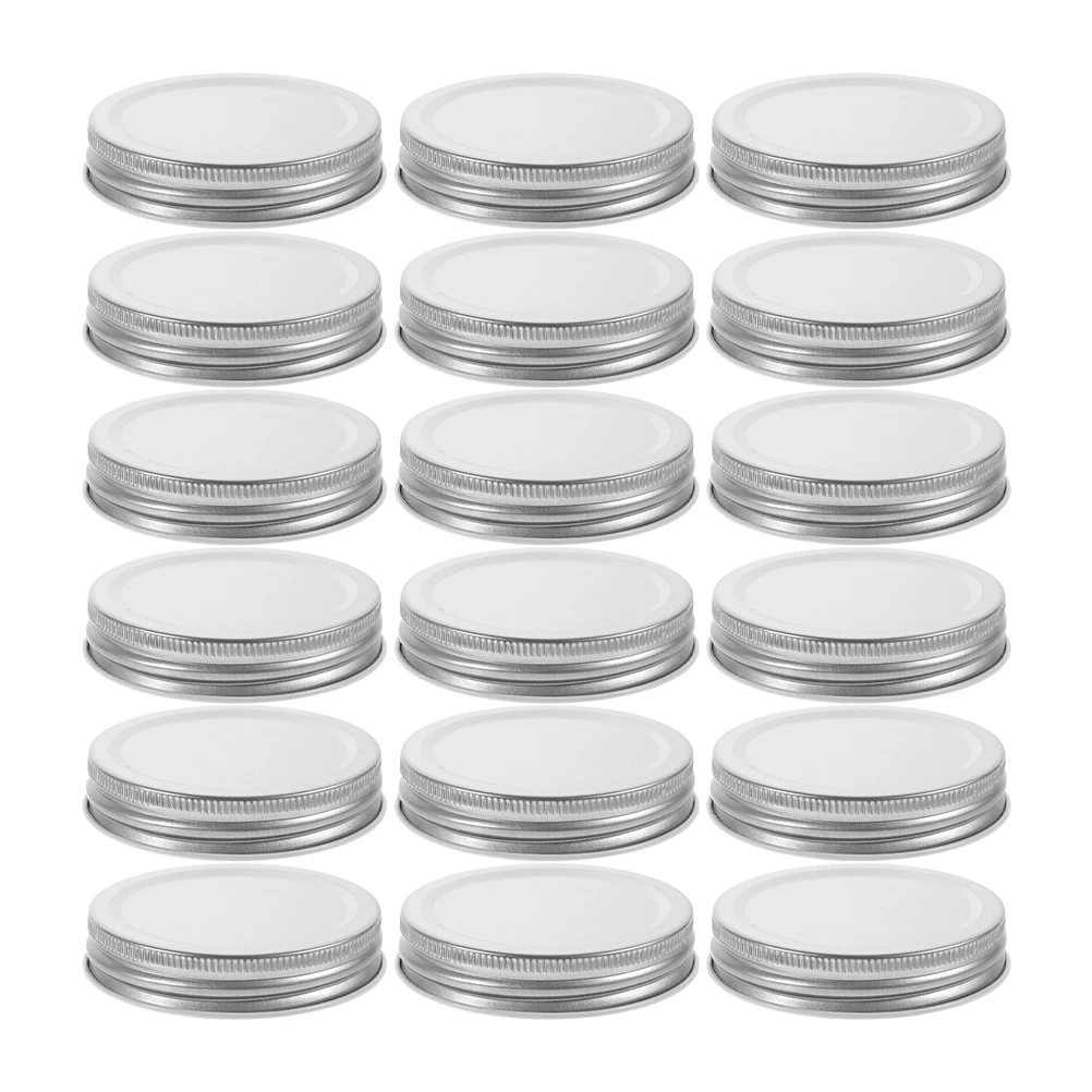 

30Pcs Wide Mouth Mason Jar Lids Reusable Tinplate Sealing Covers for Food Storage Jams Candies Biscuits Canning Replacement