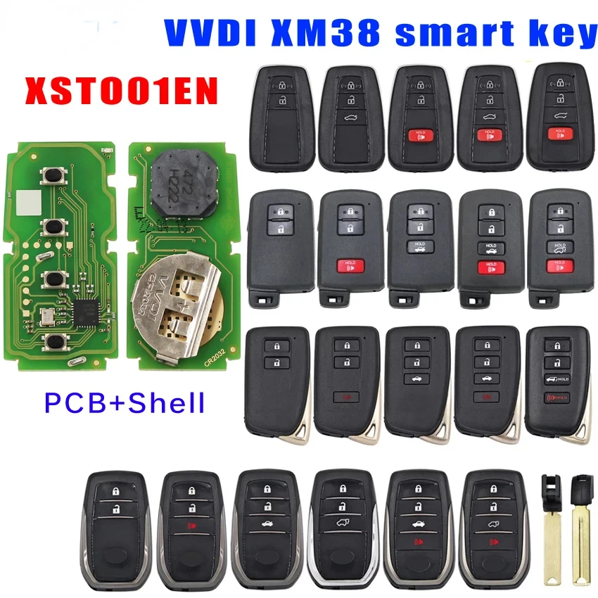 

Xhorse XM38 Smart Key XSTO01EN 4D&8A&4A for Toyota/Lexus For VVDI Tool Support Board 0020/0010/2110/0182/3330