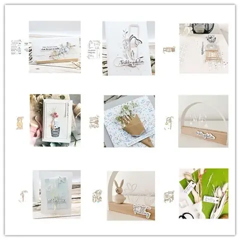 Nya ankomster, försäljda blommor, stämplar och stansar för DIY, scrapbooking/fotoalbum, dekorativ prägling, DIY-papperskort 10 best sales fantasifulla stämplar - №2