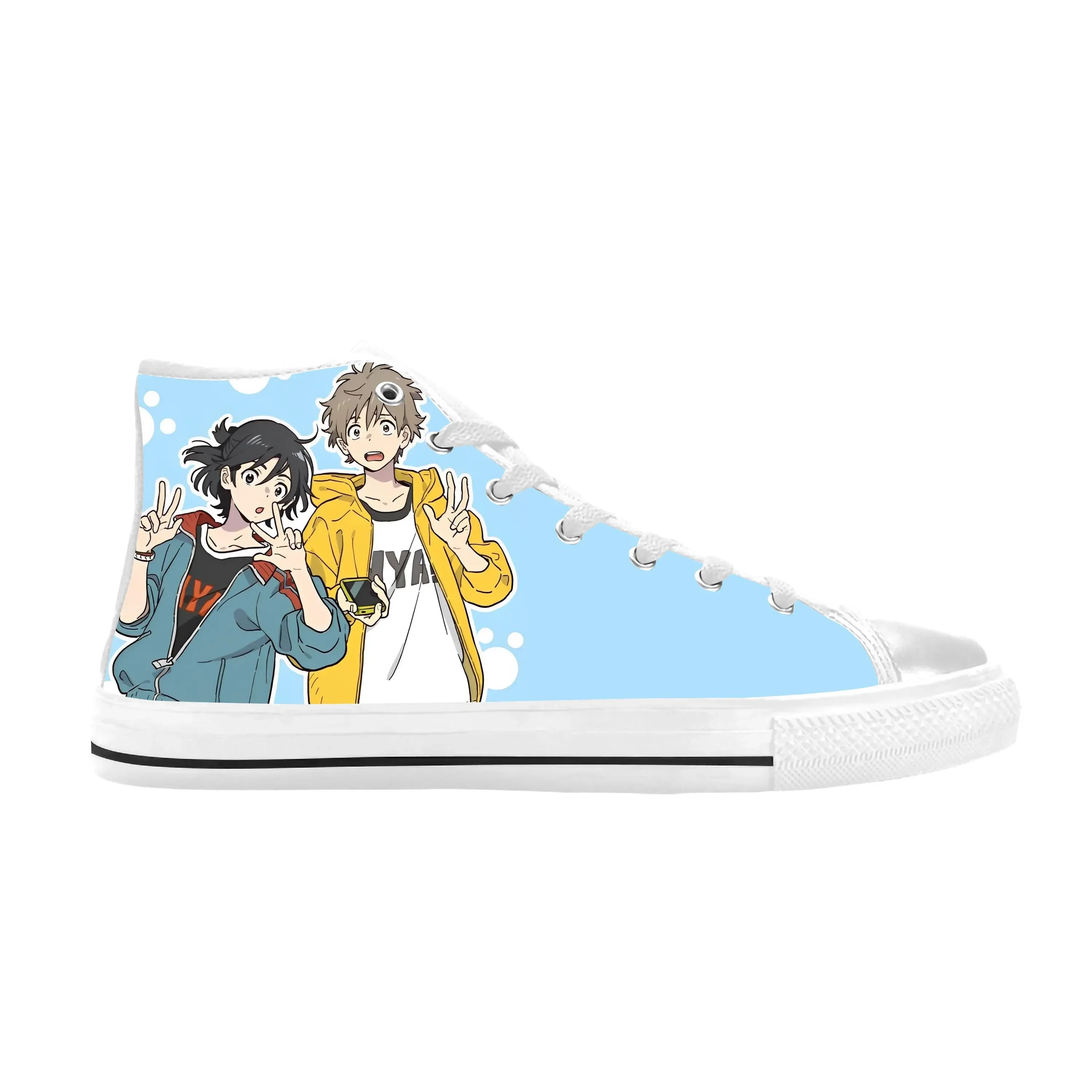 

Umibe No Etranger Hashimoto Shun Chihana Mio Cool Casual Cloth Shoes High Top Comfortable Breathable 3D Print Men Women Sneakers