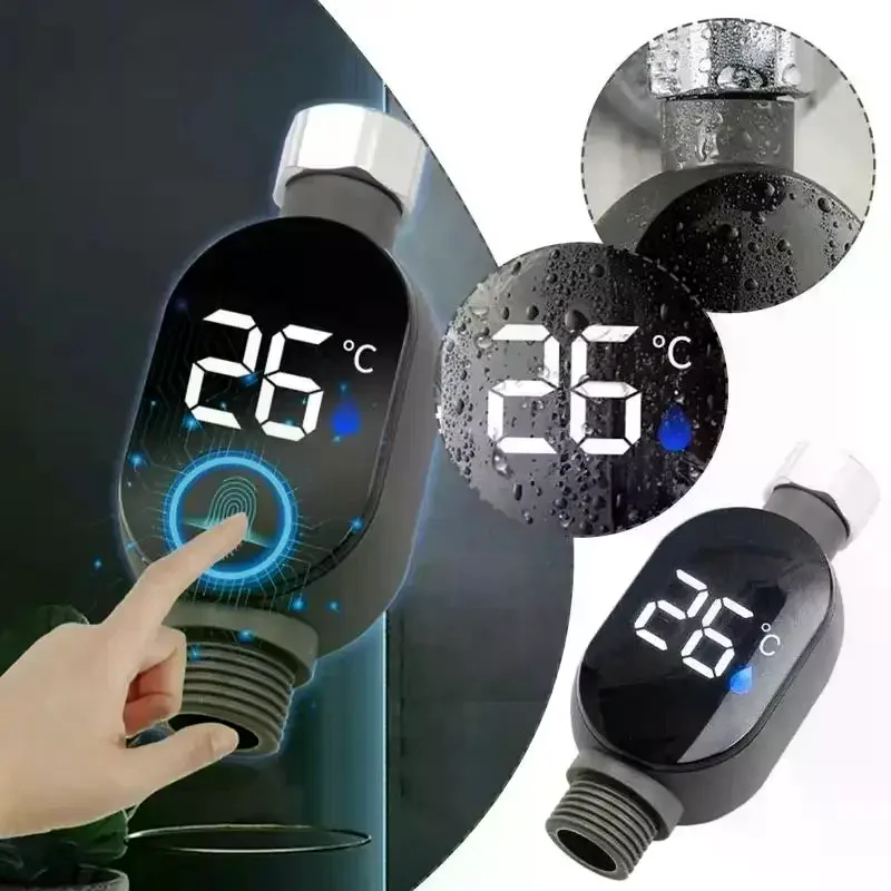 Faucet Water Temperature Monitor Touch Screen LED Display Tub Shower Bathing  Baby Care Safety Tool