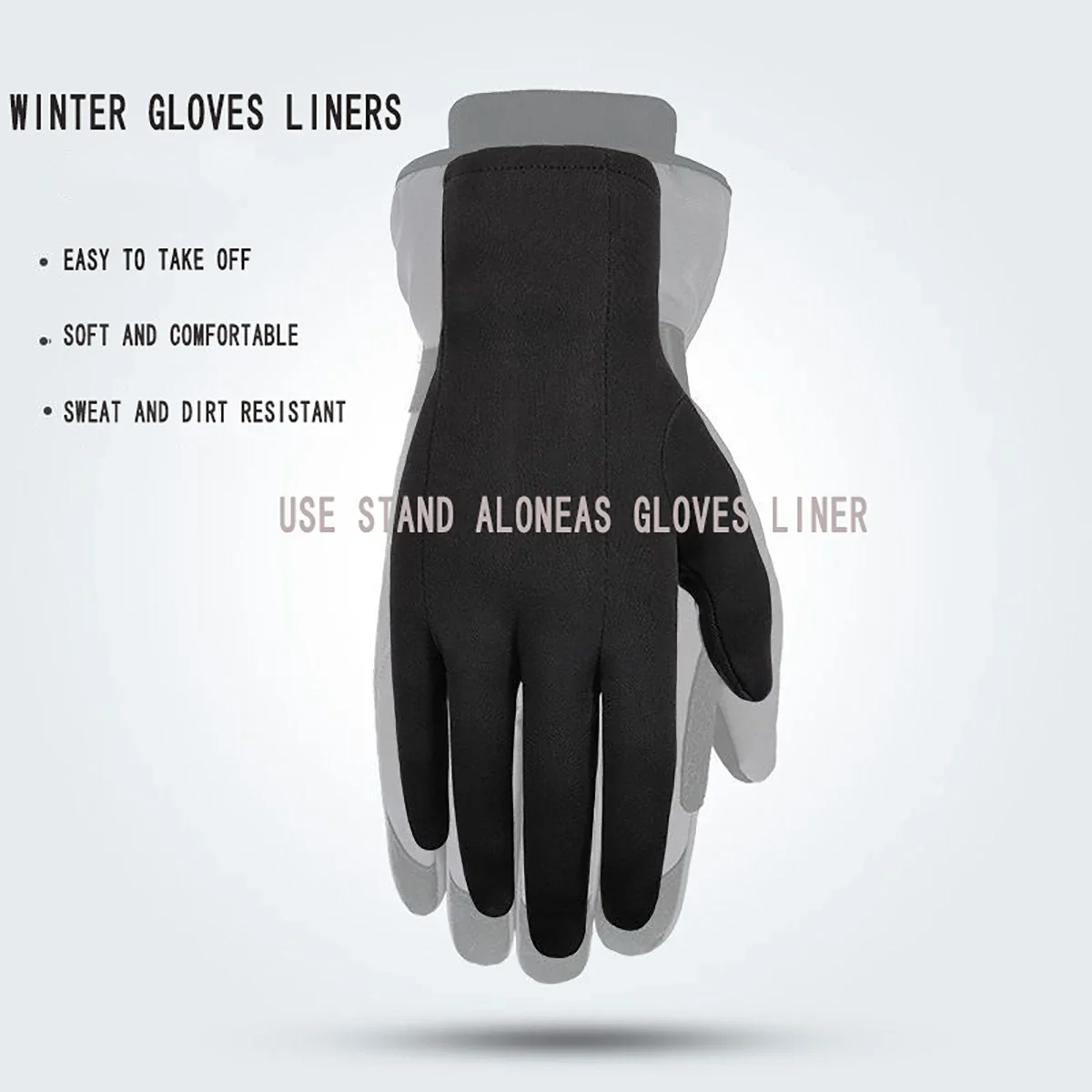 Gloves Liners - Warm Touch Screen Gloves for Men and Women, Thin & Lightweight Cold Weather Liners Gloves