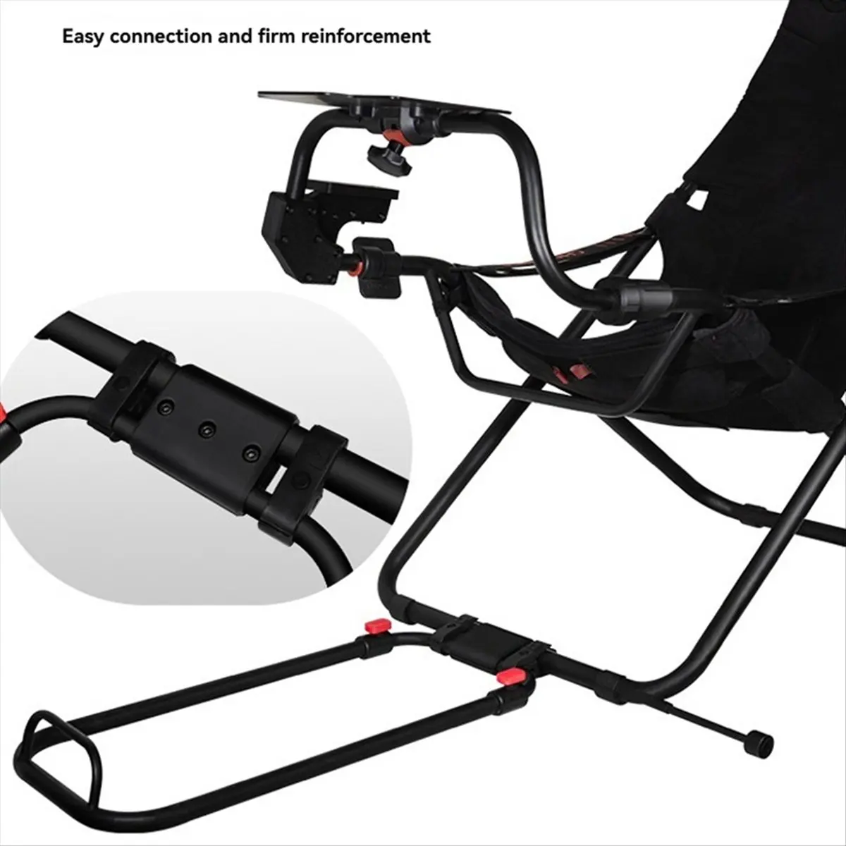L77A Folding Seat Pedal Fixed Connection Reinforcement Kit for Simulation Racing Pedal Bracket Fixing Part
