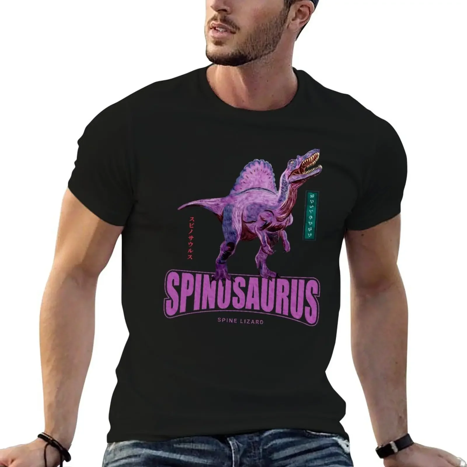 Spinosaurus T-Shirt man t shirt plus size tops man clothes Short sleeve tee mens champion t shirts