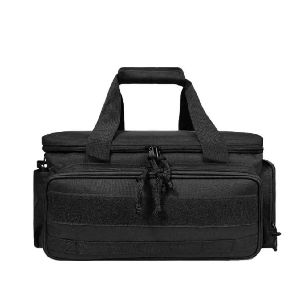 Comfortable Handle Tool Storage Bag Black Color Easy Carrying Multifunctional Work Bag Thick Padded Base Tool Case