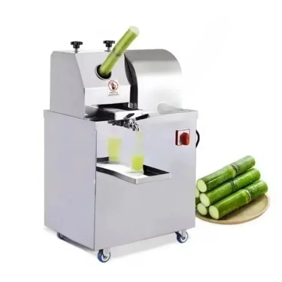 110/220v Automatic Commercial Electric Sugarcane Juicer Sugarcane Crusher Stainless Steel Sugar Cane Juice Maker