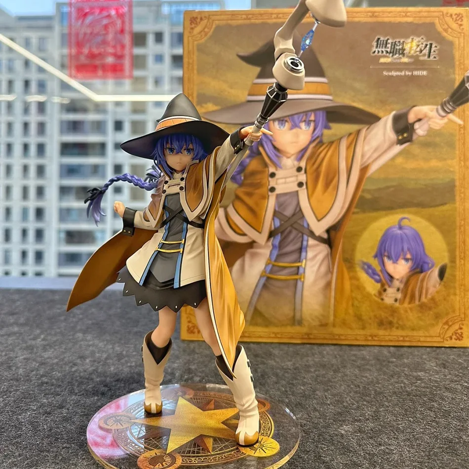 Figura de acción de mago Roxy Migurdia, 25cm, Mushoku Tensei: reencarnación sin empleo, figura de Anime de PVC, colección de estatuas, Juguetes