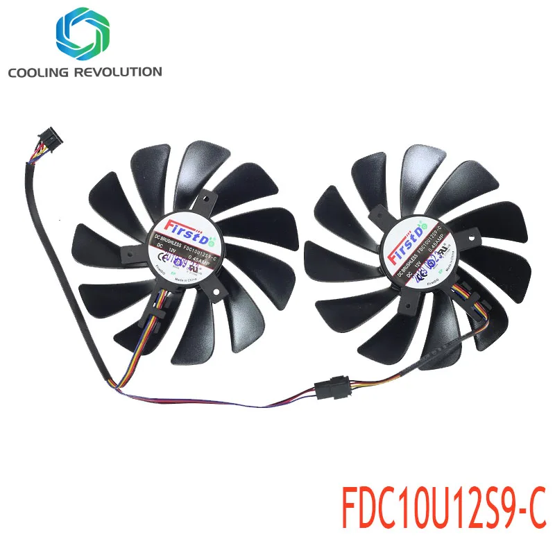 95MM FDC10U12S9-C DC12V 0.45AMP Graphics Card Fan For XFX RX 5600 5700 XT RAW II