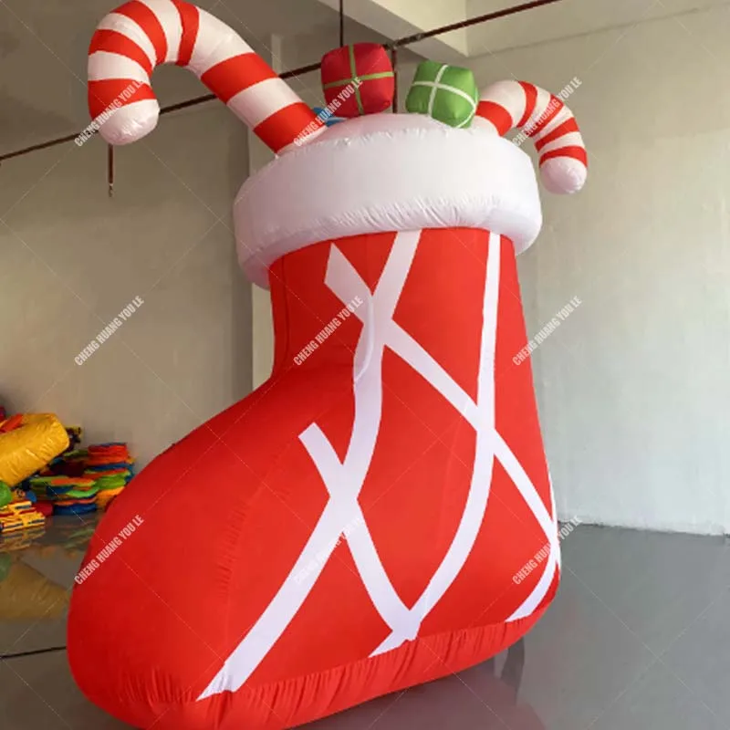 Christmas Decoration Inflatable Christmas Socks,Xmas Gift Sock,Holiday Decoration Prop