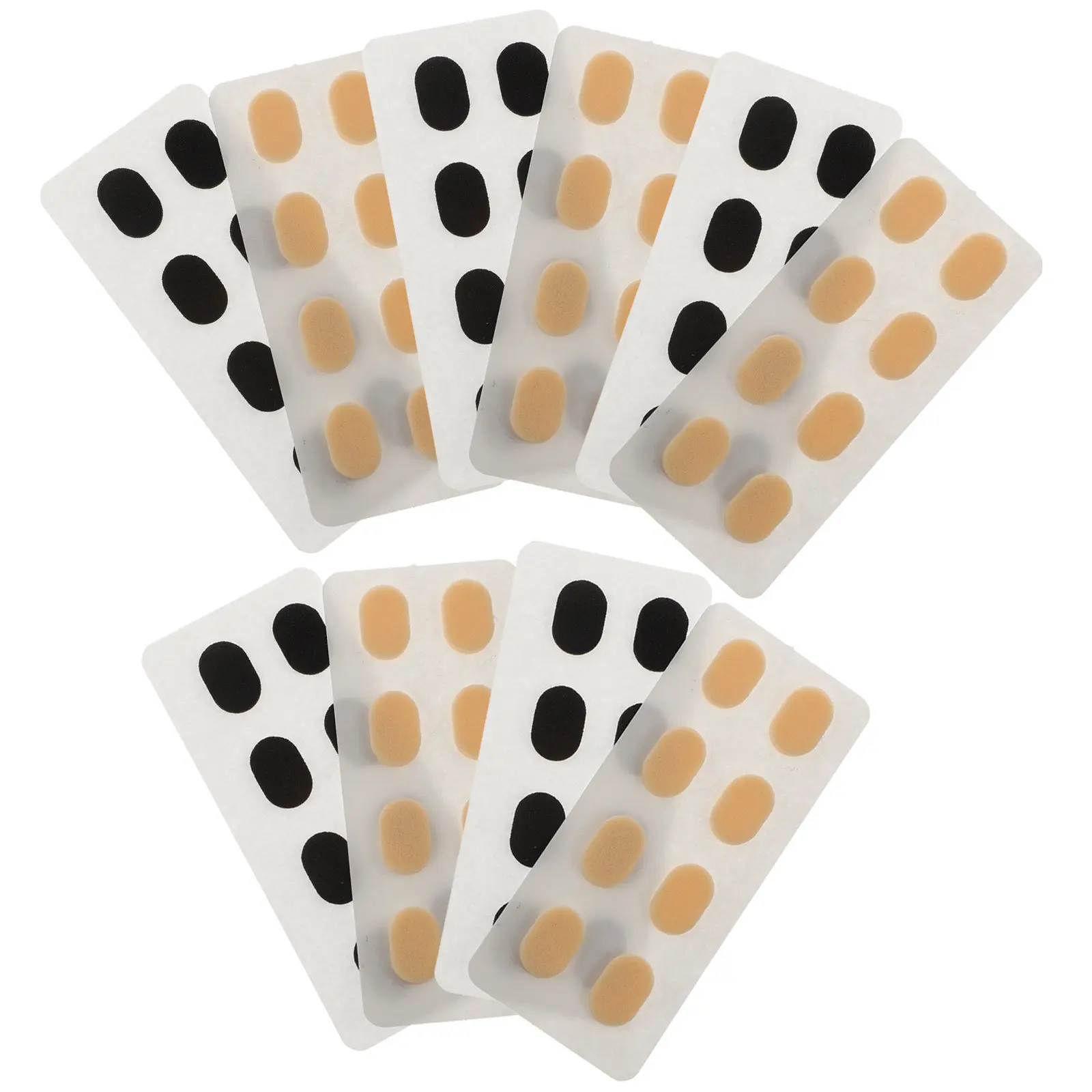 80Pairs Premium Sponge Nose Pads for Eyeglasses Sunglasses Spectacles Anti-Skid Comfortable Lightweight Breathable Nose Bridge