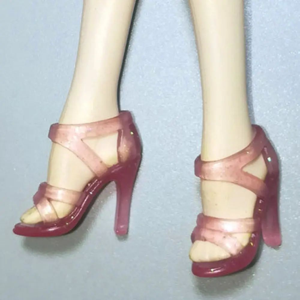 Plastic Fashion Female Accessories Hero Dolls Boot Long Knees Boots Doll Shoes Socks