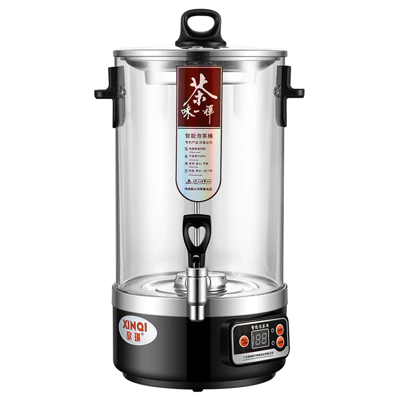 Electric automatic commercial tea extraction tea bucket boiling bucket household transparent steam insulation