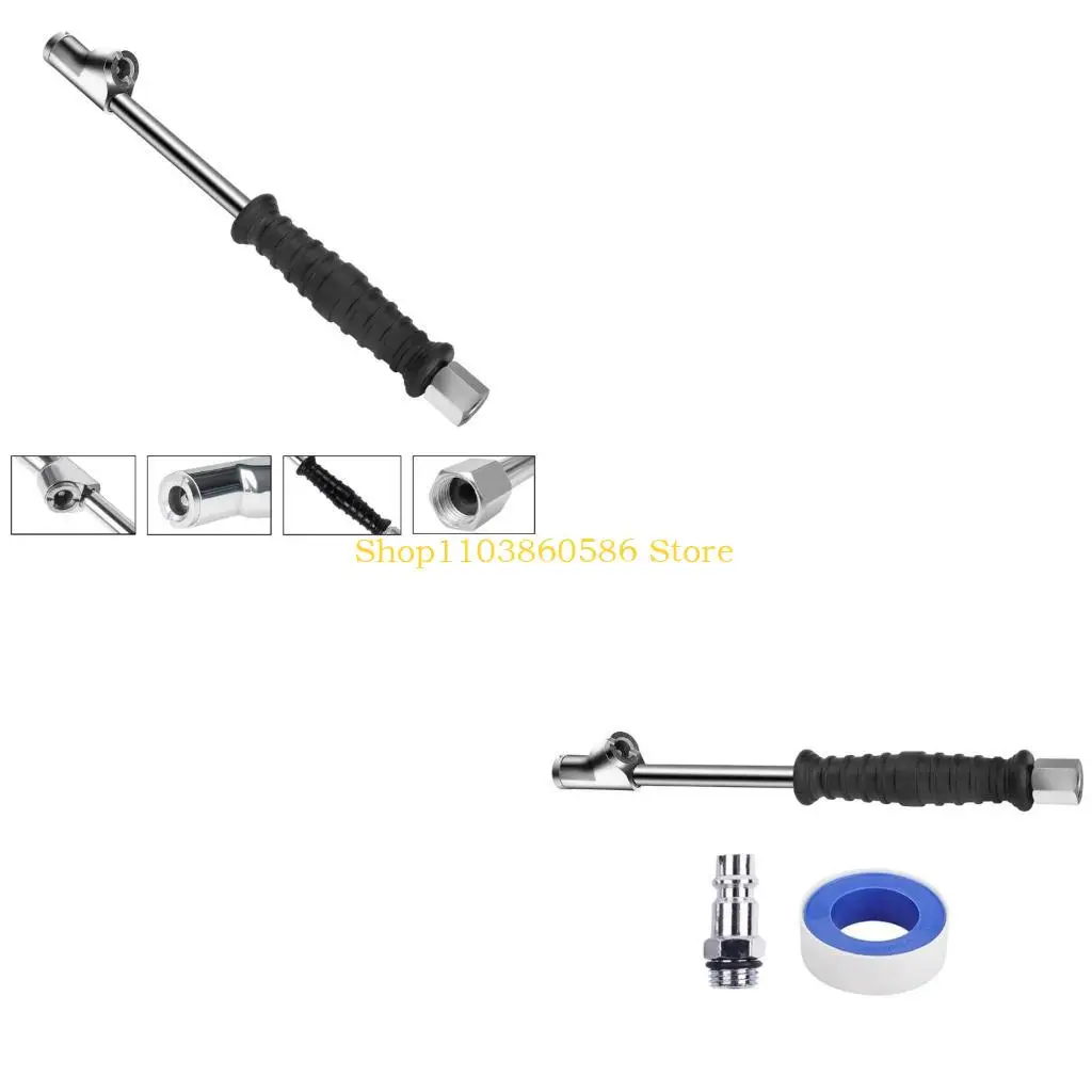 

242A Пневматический патрон 1/4 дюйма с открытым потоком, прямой шинный патрон с зажимом для манометров