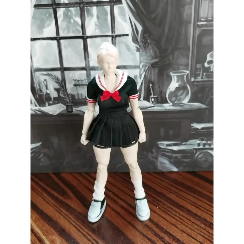 

Комплект одежды для фигурок 1/12 масштаба: черный/розовый топ с короткими рукавами, короткая юбка, носки для 6-дюймовых солдатских фигурок, декор для тела.