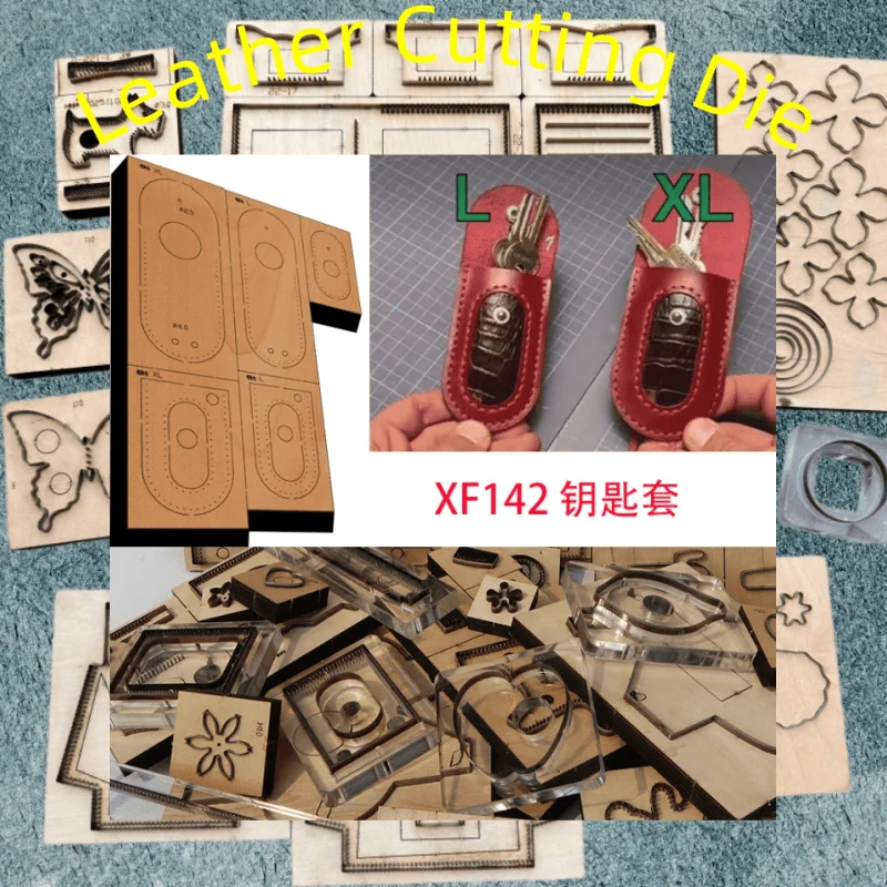 XF142 New Japan Steel Blade Wooden Die Long Style Handbag Wallet Cutting Mould Leather Craft Punch Hand Tool