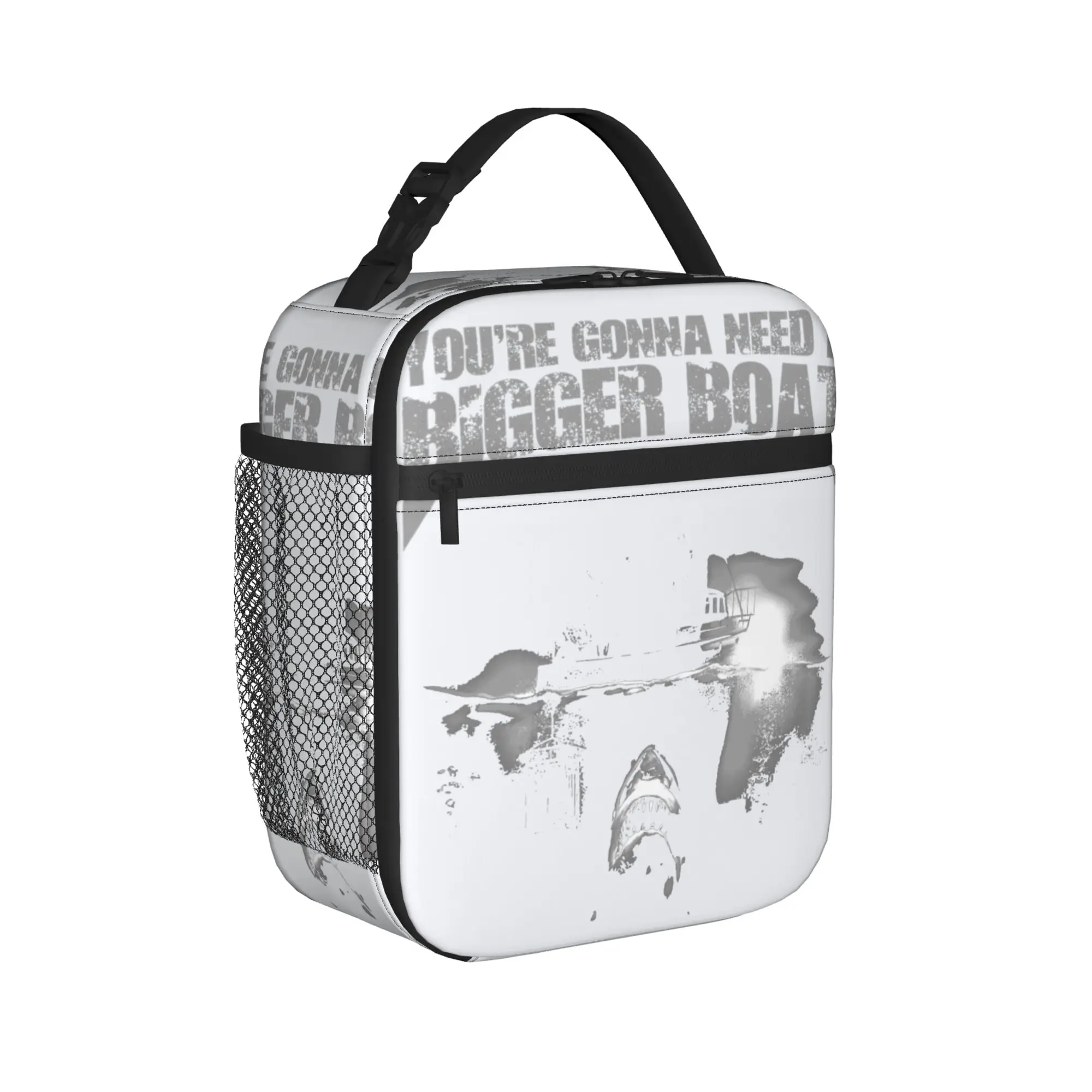 Jaws Amity Island Fishing You're Gonna Need a Bigger Boat Lunch Bag School Portable Zipper Tote Food Bags For Girls Cooler Bag