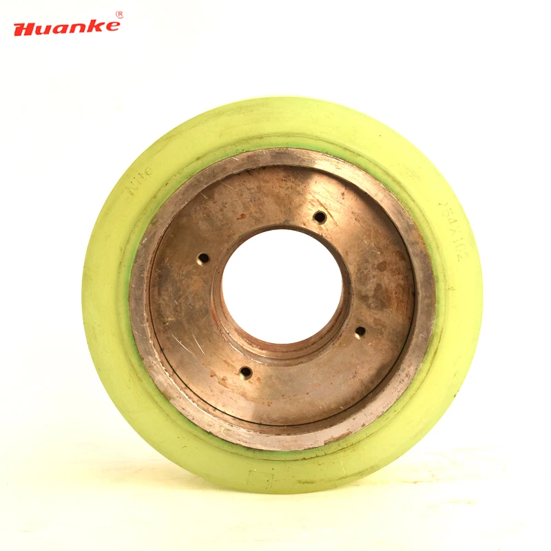 Offering Double Bearing 6210 and 6308 254x100mm pu rubber caster aluminum wheels