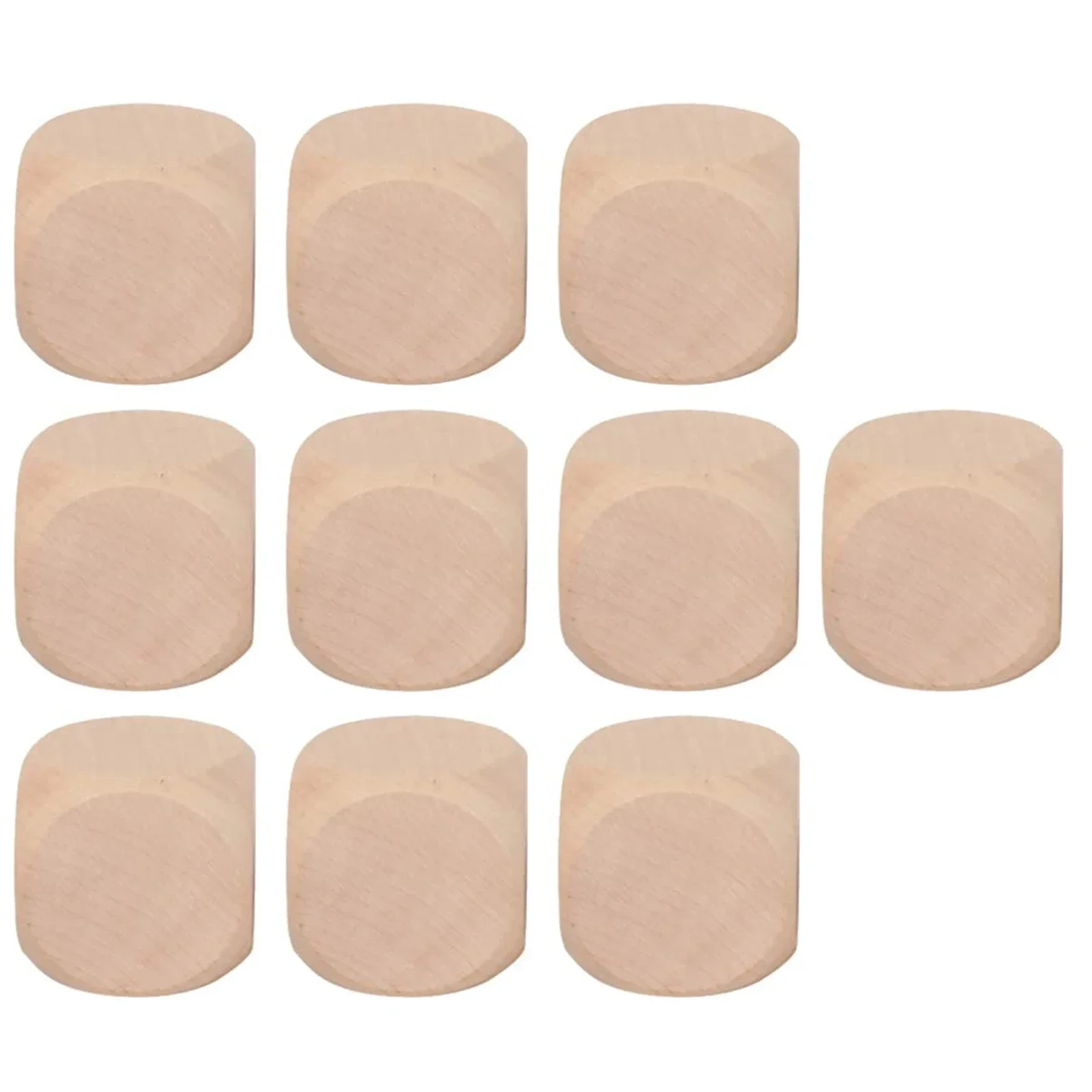 Kit de elaboración de dados de madera, 10 Uds., cubos de madera en blanco para pintar, grabar y más, deja su imaginación ejecutar salvaje