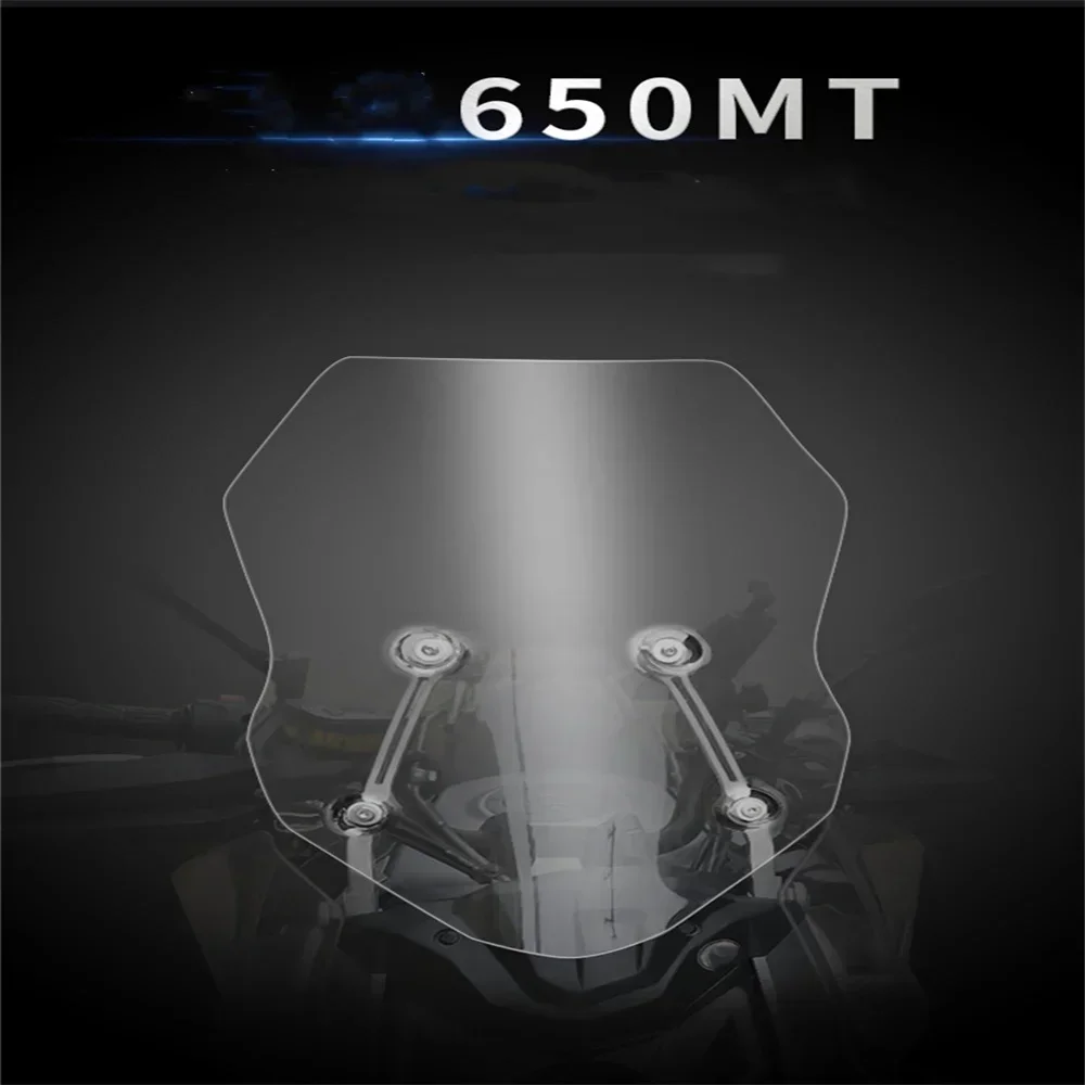 

For CFMOTO 650MT MT650 MT 650 mt650Motorcycle Accessories Windshield Hd Transparent Heighten