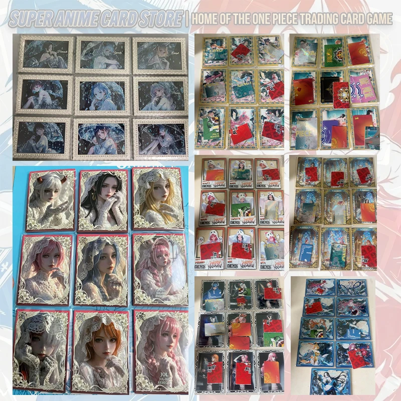 Japanese Anime ONE PIECE  Metal Collector's Cards Boa Hancock Nefertari D. Vivi Perona Carrot Nico Robin Nami Collectible Cards