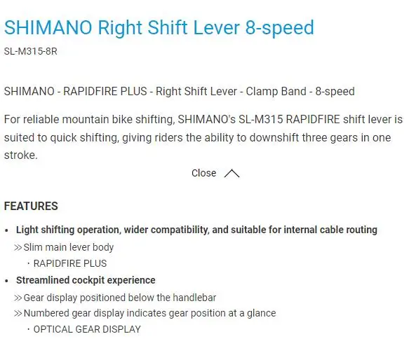 SHIMANO Altus SL-M315 SL-M310 MTB Shifter 2X7 2X8 3x7 3x8 2 3 7 8 14 16 21 24 S Speed Mountain Bike Shift Lever Trigger Set
