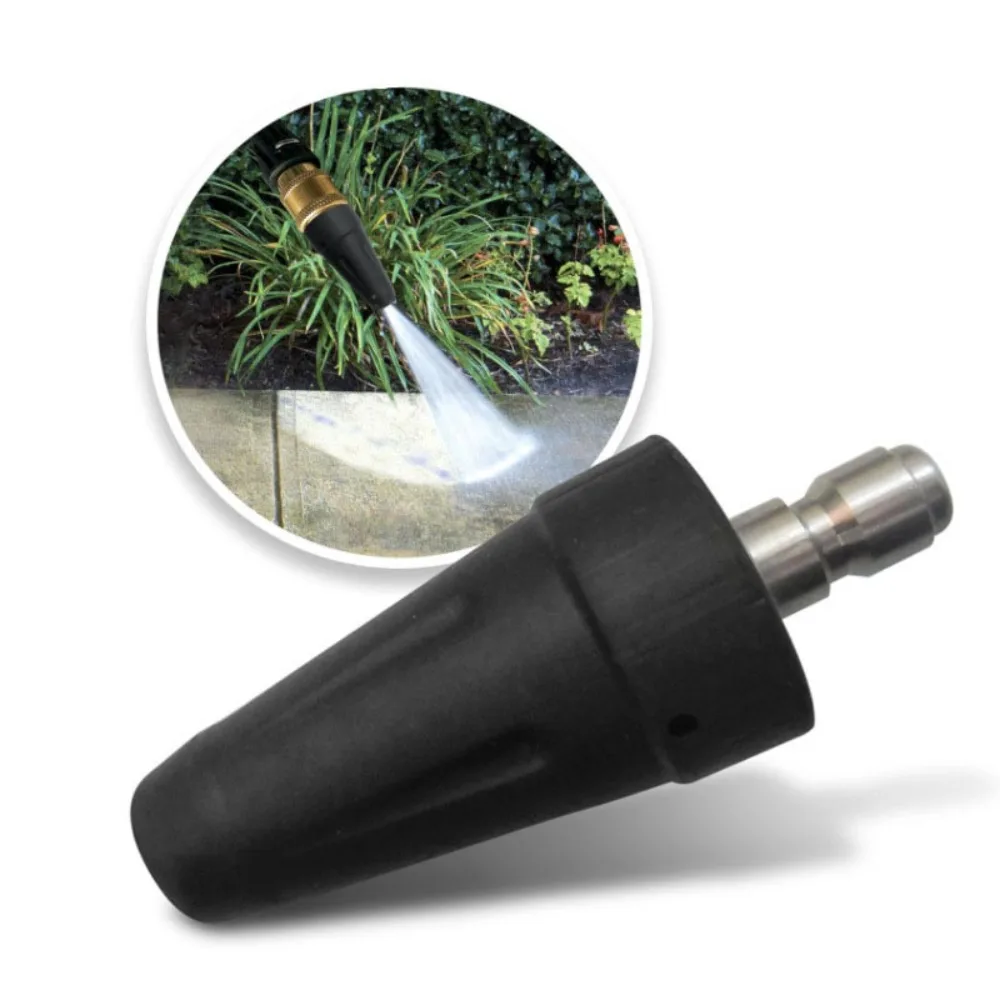 2600PSI Turbo Metal Nozzle with Quick Release Plug Connector High Speed Cleaning Pressure Car Washer 360 Rotating Accessories