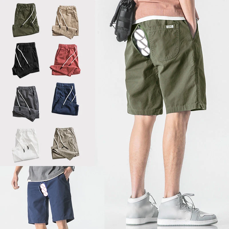 Summer Overalls Men Outdoor Sex Climbing Trousers Cargo Pants Sexy Erotic Pants Baggy Casual Sport Beach Sweatpants Trunks Short