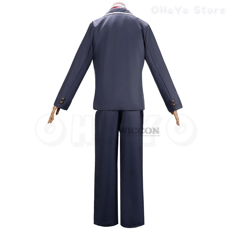 YouTuber VTuber NIJISANJI Kenmochi Toya Cosplay Costume Wig Anime Man Woman School Uniform Halloween Carnival Party Suit JK DK