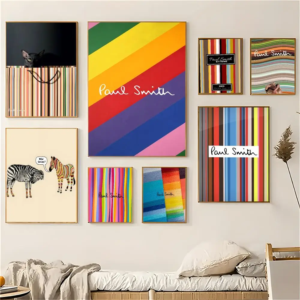 S-Smith Fashion P-Paul Poster Wall Art Poster Sticker For Living Room Bar Bedroom Home Decoration