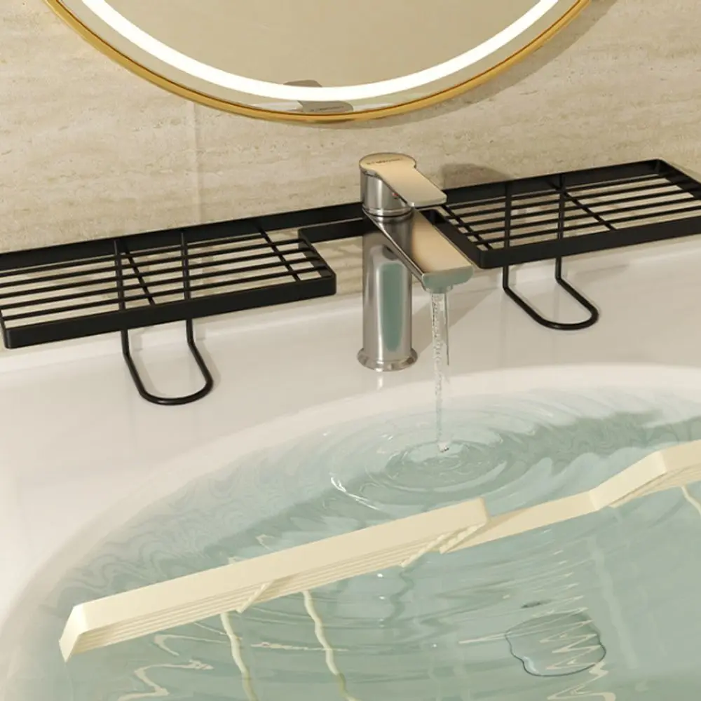 Wasserablauf-Badezimmer-Aufbewahrungsregal mit Netzdesign, integriertes Spülbecken-Trockengestell, stabiler Kohlenstoffstahl-Kosmetik-Organizer für die Küche