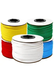 10-110 Meter 0.5-25mm2 5-Color Blank Round Tube, Handwritten Machine Printed Number/Logo Label Tube,  PVC Identification Sleeve