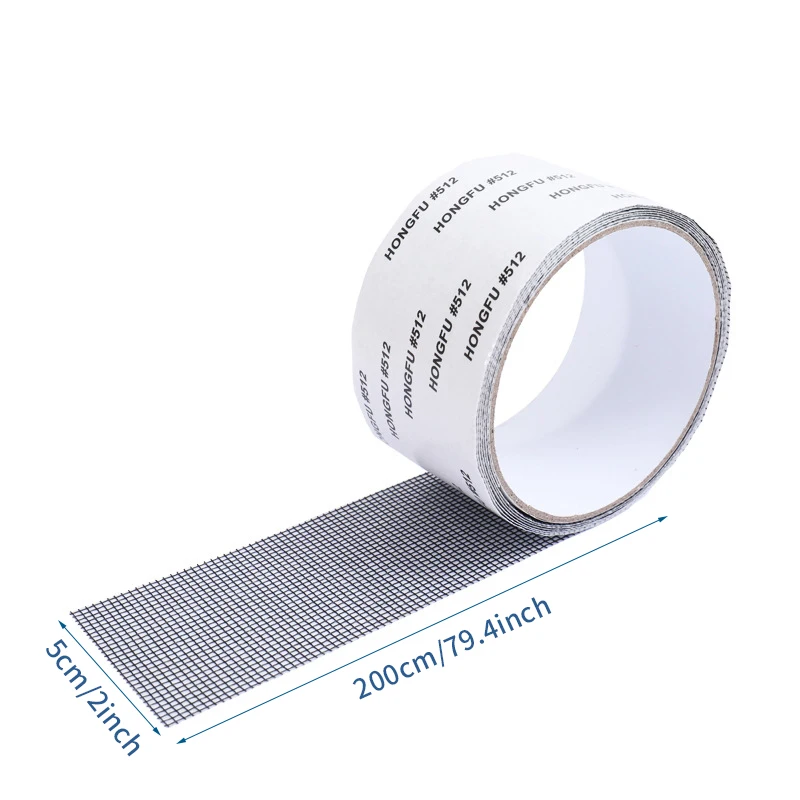 Venster Scherm Reparatie Tape Waterdicht Anti Mosquito Deur Mesh Patch Tape Gebroken Gaten Reparatie Essentiële Accessoires Tool 5x200cm