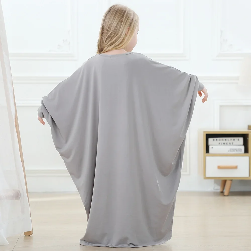 Eid Ramadan Abaya enfants filles Robe ample musulman Khimar enfants longue Robe Maxi arabe turquie Islam prière caftan robes vêtements